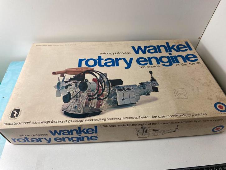 1:5 WANKEL ROTATIE MOTOR-gedeeltelijk gebouwd-COMPLEET, Hobby en Vrije tijd, Modelbouw | Auto's en Voertuigen, Overige typen, Groter dan 1:32
