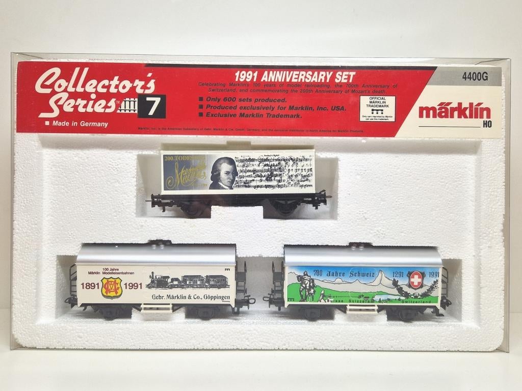 Märklin H0 4400G Collector's series 1991 anniversary set., Hobby en Vrije tijd, Modeltreinen | H0, Wisselstroom, Wagon, Ophalen of Verzenden