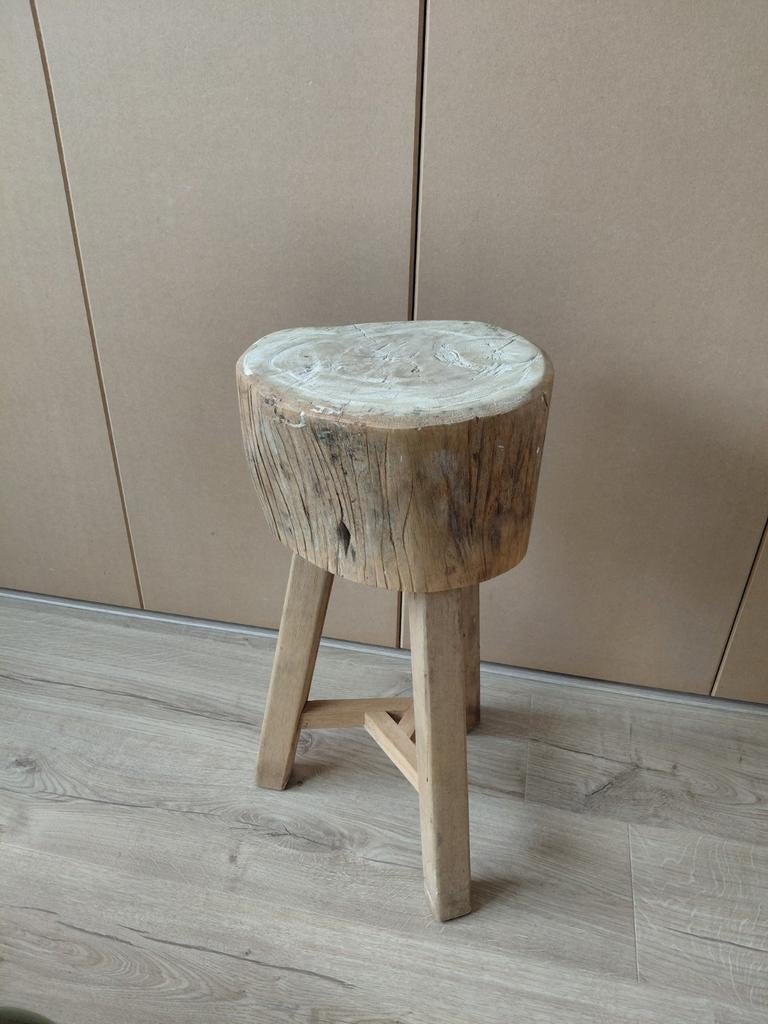 Krukje hout 55cm, Huis en Inrichting, Krukjes, Ophalen of Verzenden, Hout