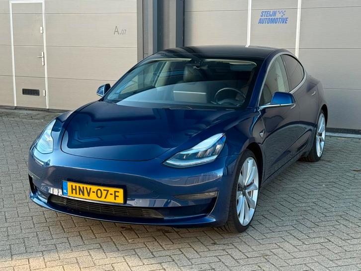 Tesla Model 3 Performance, Auto's, Tesla, Bedrijf, Model 3, Elektrisch, Sedan, Automaat, Geïmporteerd, Blauw, Vierwielaandrijving