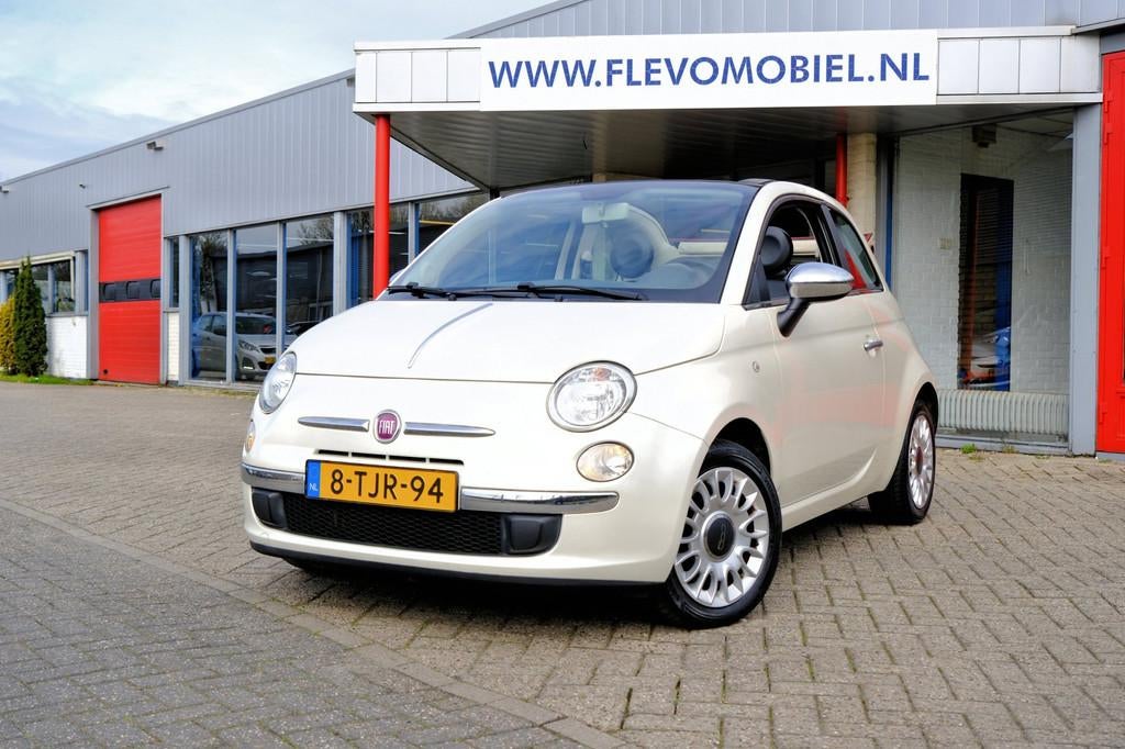 Fiat 500 C 0.9 TwinAir Turbo Easy Airco|LMV|Navi via Android, Gebruikt, Parkeersensor, Cabriolet, Wit