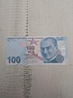 Turkse 100 Lira 2009 - 2025 UNC, Ophalen of Verzenden, Overige landen