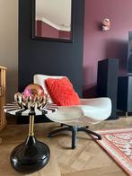 Moet snel weg: draaifauteuil Dykk Coco leer zwartmetalenpoot, Eenpersoons, Ophalen of Verzenden, Minder dan 150 cm, Leer