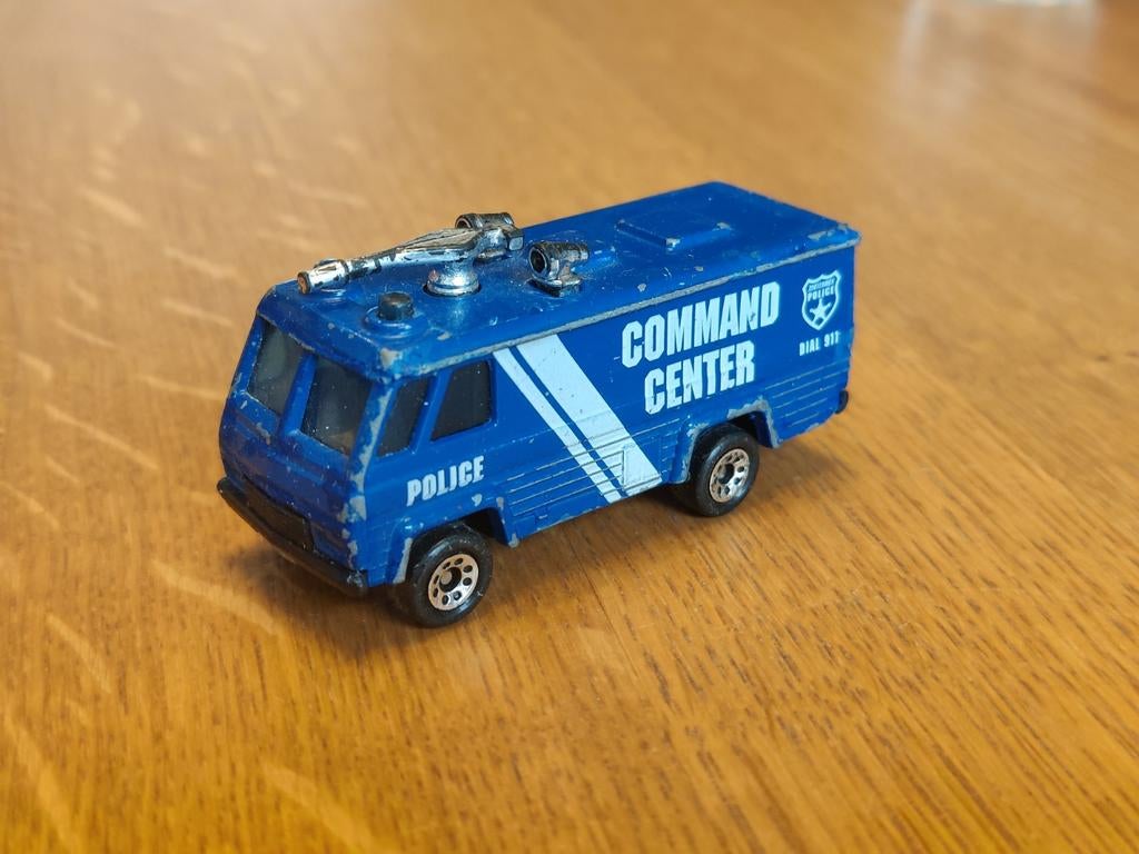 Matchbox Command Vehicle Police BLAUW, Ophalen of Verzenden, Zo goed als nieuw, Auto