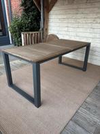 Tuintafel rechthoekig 180x90x76 teak (kunststof), Tuin en Terras, Tuintafels, Ophalen, Rechthoekig, Aluminium