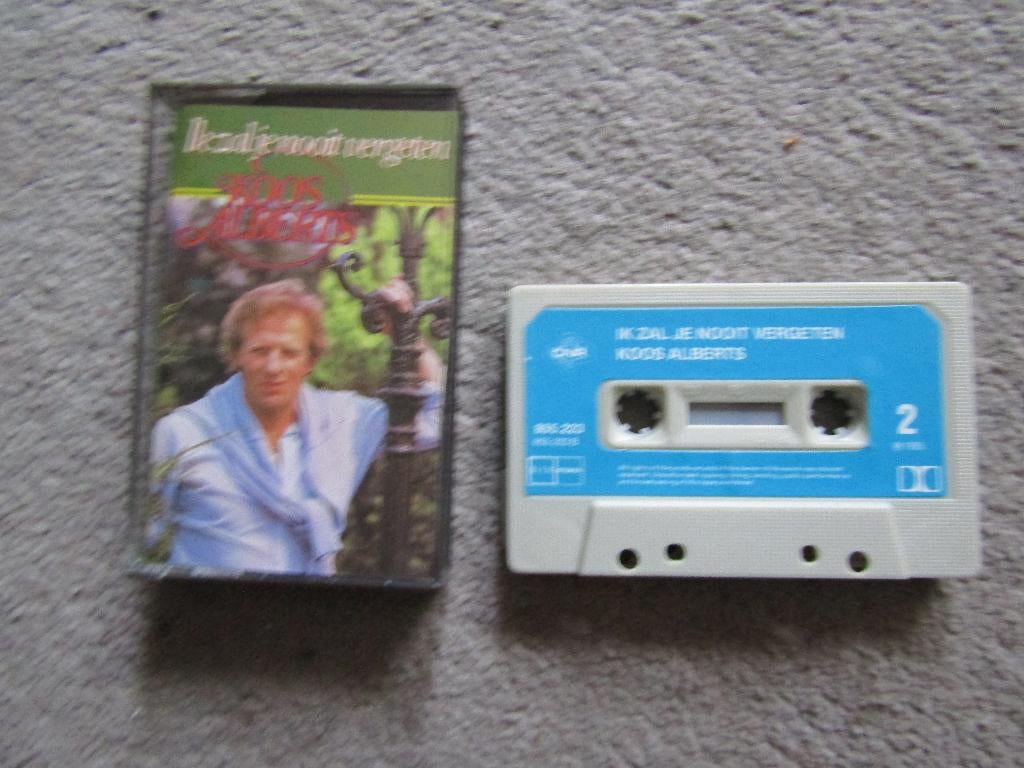 Cassette: Koos Alberts - Ik zal je nooit vergeten, Cd's en Dvd's, Cassettebandjes, Gebruikt, 1 bandje, Ophalen of Verzenden, Origineel