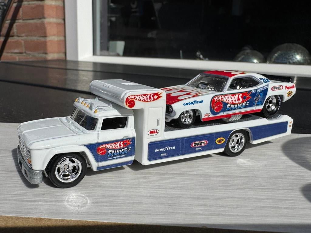 Hotwheels Team transport drag Plymouth, Ophalen of Verzenden, Nieuw, Overige merken