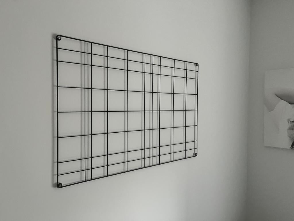Nieuw zwart kaartenrek / wandrek 60x90 cm;, Ophalen, Nieuw, Zwart, Metaal