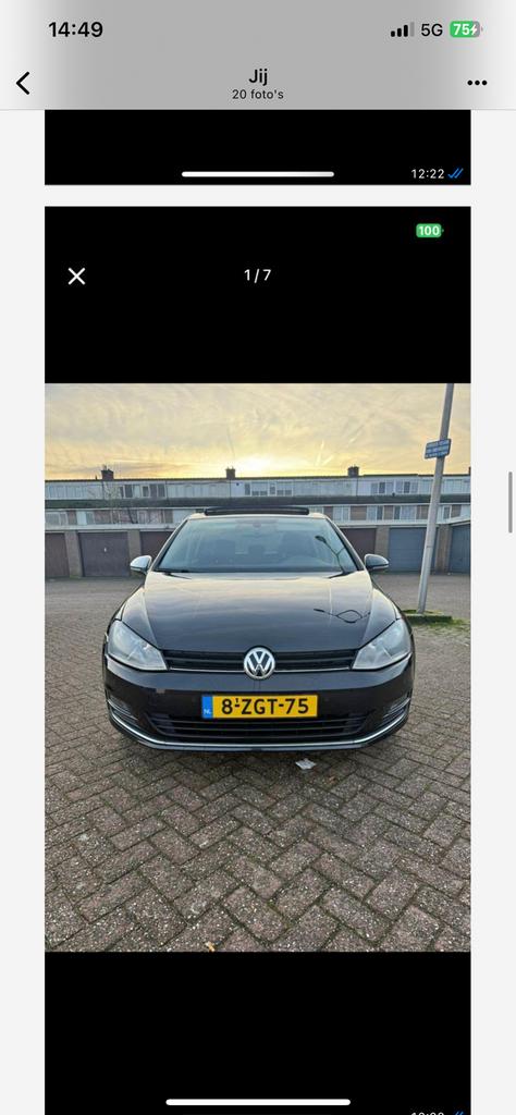Golf 7 1.2   Benzine., Auto's, Euro 5, USB, Zwart, Handgeschakeld