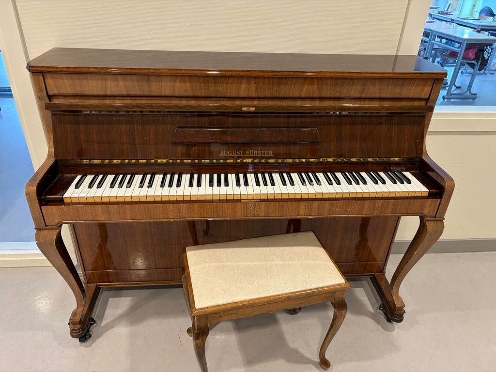 Piano August Forster, Ophalen of Verzenden, Gebruikt, Bruin