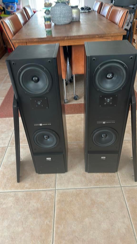 Heco Interior Plus 505 speakers, Zo goed als nieuw, 60 tot 120 watt, Front, Rear of Stereo speakers, Ophalen