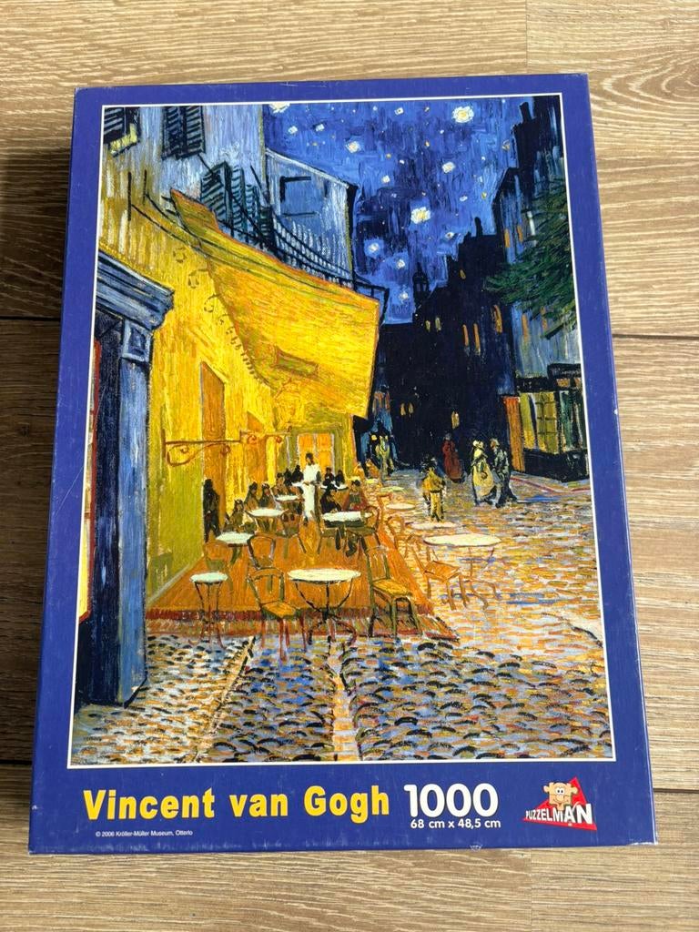 1000 stukjes Van Gogh Caféterras bij nacht, Ophalen of Verzenden, 500 t/m 1500 stukjes, Zo goed als nieuw
