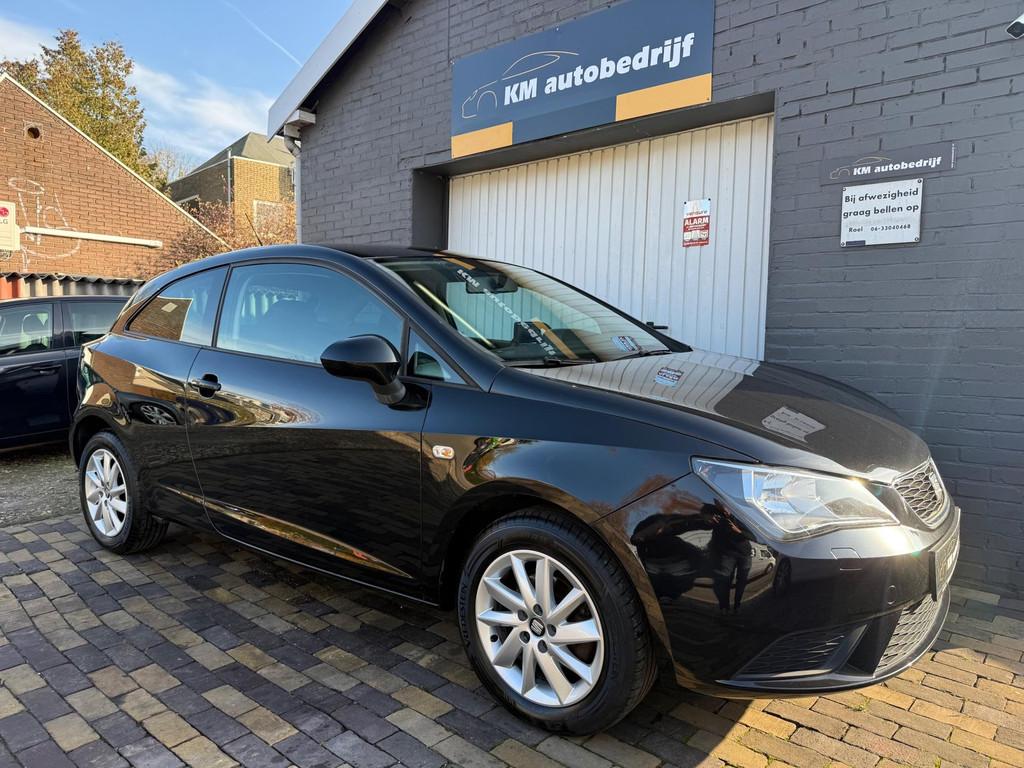 SEAT Ibiza SC 1.4 TSI *Clima*Cruise*Navi*LM*Apk, Auto's, Voorwielaandrijving, Gebruikt, Zwart, 4 cilinders