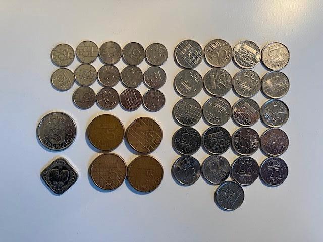 41 munten Nederland 1951-2000, zie foto, Postzegels en Munten, Munten | Nederland, Ophalen of Verzenden, Koningin Beatrix, Overige waardes