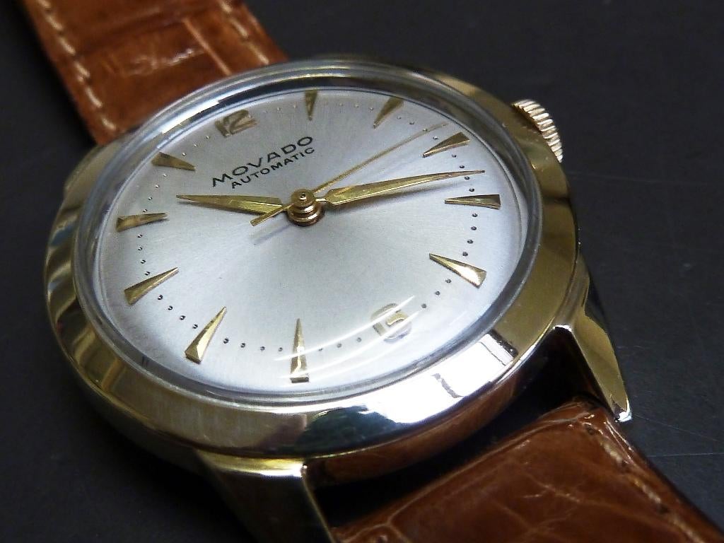 Movado Goldcup Cal. 431 – Vintage ca. 1955, Overige merken, Staal, 1930 tot 1960, Ophalen of Verzenden