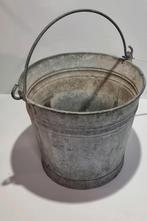 Zinken emmer met hengsel, Ophalen of Verzenden