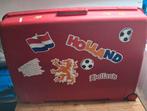 Delsey grote rode hardcase reiskoffer op wieltjes, Gebruikt, Hard kunststof, 70 cm of meer, Wieltjes