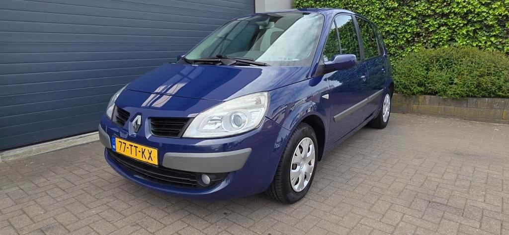 Renault Scénic 1.6 16V 82KW AUT E4 2007 Blauw, 1345 kg, Stof, Beige, 4 cilinders