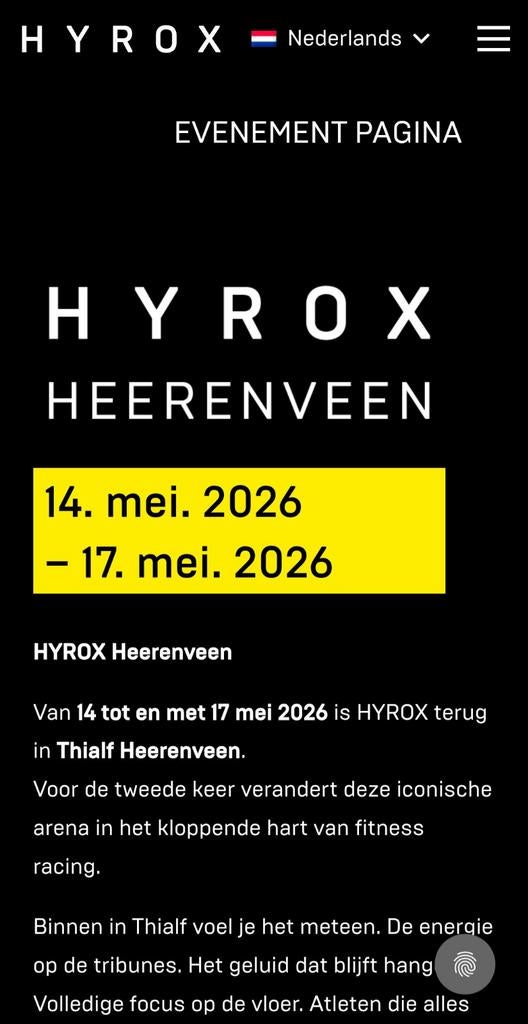Gezocht: Hyrox Women Open Solo Ticket Heerenveen! (14/15Mei), Eén persoon