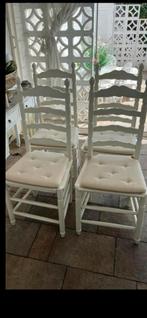 Stoelen wit, Huis en Inrichting, Stoelen, Ophalen, Gebruikt, Landelijk,Retro/Vintage, Wit