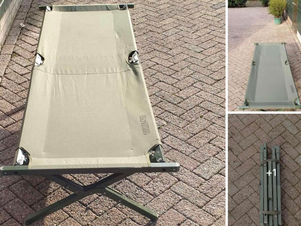 Legerbed - Opvouwbaar veldbed voor kamperen of logees, Ophalen, Zo goed als nieuw