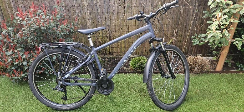 28 inch mountainbike Rockrider Expl 50 grijs, veel extra's, Fietsen en Brommers, Fietsen | Mountainbikes en ATB, Hardtail, Zo goed als nieuw