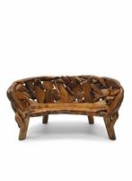 Unieke Teakhouten Bank 300 cm - Robuust en Stijlvol, Tuin en Terras, Ophalen of Verzenden, Nieuw, Teakhout