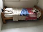 Houten ledikant 190x80, eventueel met matras, Gebruikt, Eenpersoons, Bruin, 80 cm