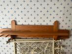 Houten wandkapstok met legplank, Wandkapstok, Gebruikt, 100 tot 150 cm, Ophalen of Verzenden
