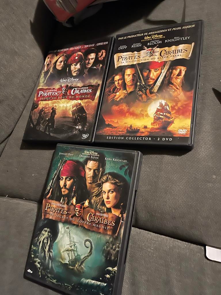 Pirates of the Caribbean DVD Boxset (3 films), Gebruikt, Boxset, Actiethriller, Ophalen of Verzenden