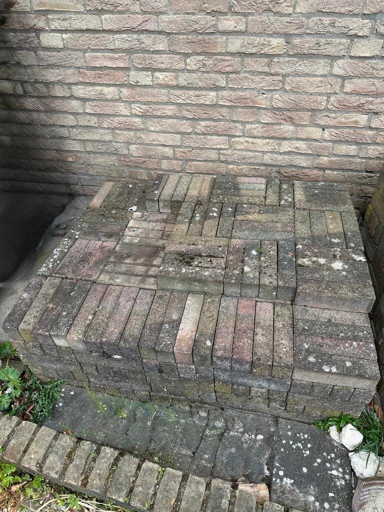Betonwaaltjes Bont - Ruim 4m2, Tuin en Terras, Tegels en Klinkers, Ophalen, Gebruikt, Klinkers, Minder dan 5 m²