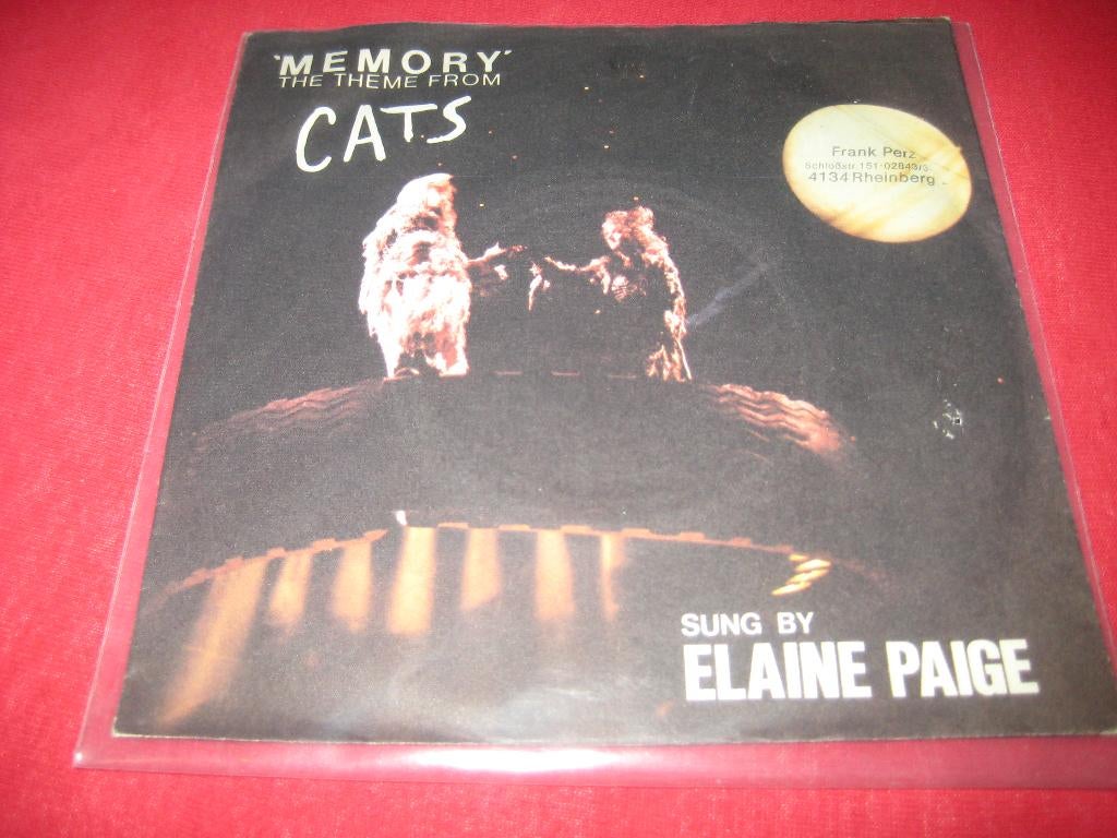 Elaine Paige: Memories (Theme from Cats) (NO49), Ophalen of Verzenden, Zo goed als nieuw, Pop, Single