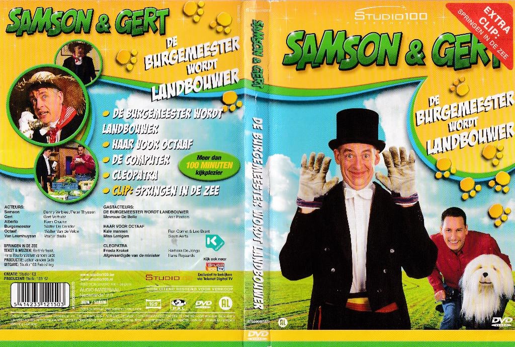 Samson en gert - De Burgemeester wordt landbouwer dvd, Alle leeftijden, Ophalen of Verzenden, Gebruikt, Komedie