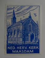 NED. HERV. KERK   MAASDAM, Verzenden, Zo goed als nieuw, Luciferdoosjes of -merken
