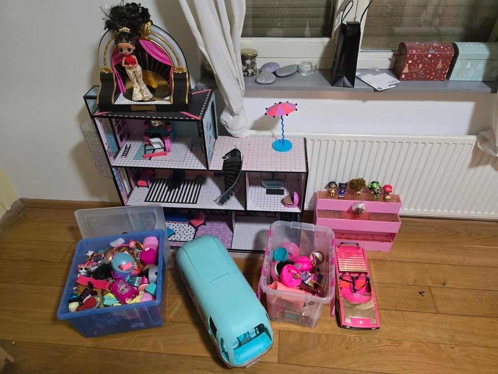 Lol poppen verzameling te koop, Ophalen, Gebruikt, Poppenhuis