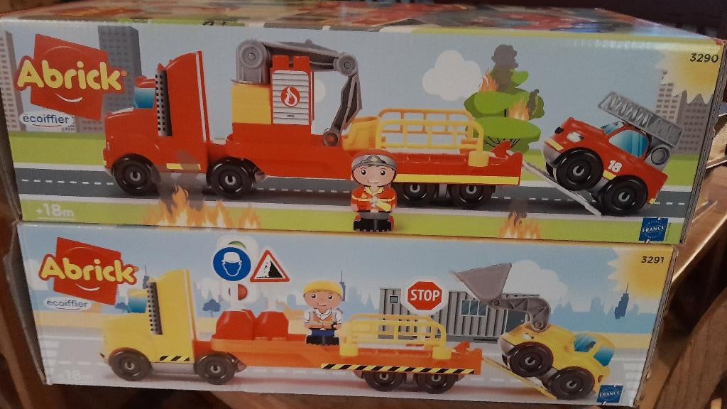 ~ Abrick Brandweerwagen Vrachtwagen Speelgoedauto's, Kinderen en Baby's, Speelgoed | Speelgoedvoertuigen, Ophalen of Verzenden