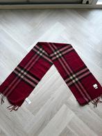 Burberry Sjaal Bordeaux Rood, Kleding | Dames, Mutsen, Sjaals en Handschoenen, Verzenden, Zo goed als nieuw, Sjaal