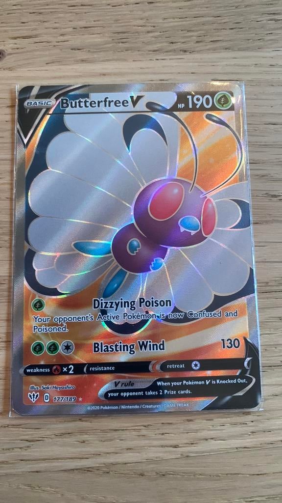 Butterfree V, Ophalen of Verzenden, Zo goed als nieuw