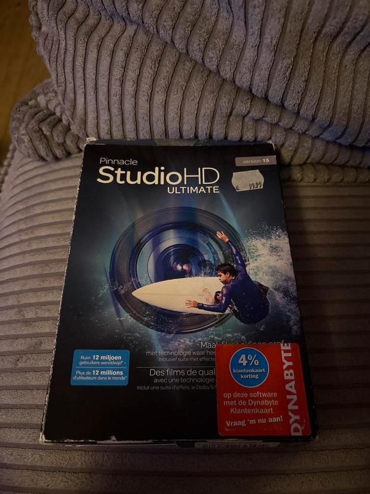 Pinnacle Studio HD Ultimate - Videobewerking, Computers en Software, Ontwerp- en Bewerkingssoftware, Zo goed als nieuw, Windows