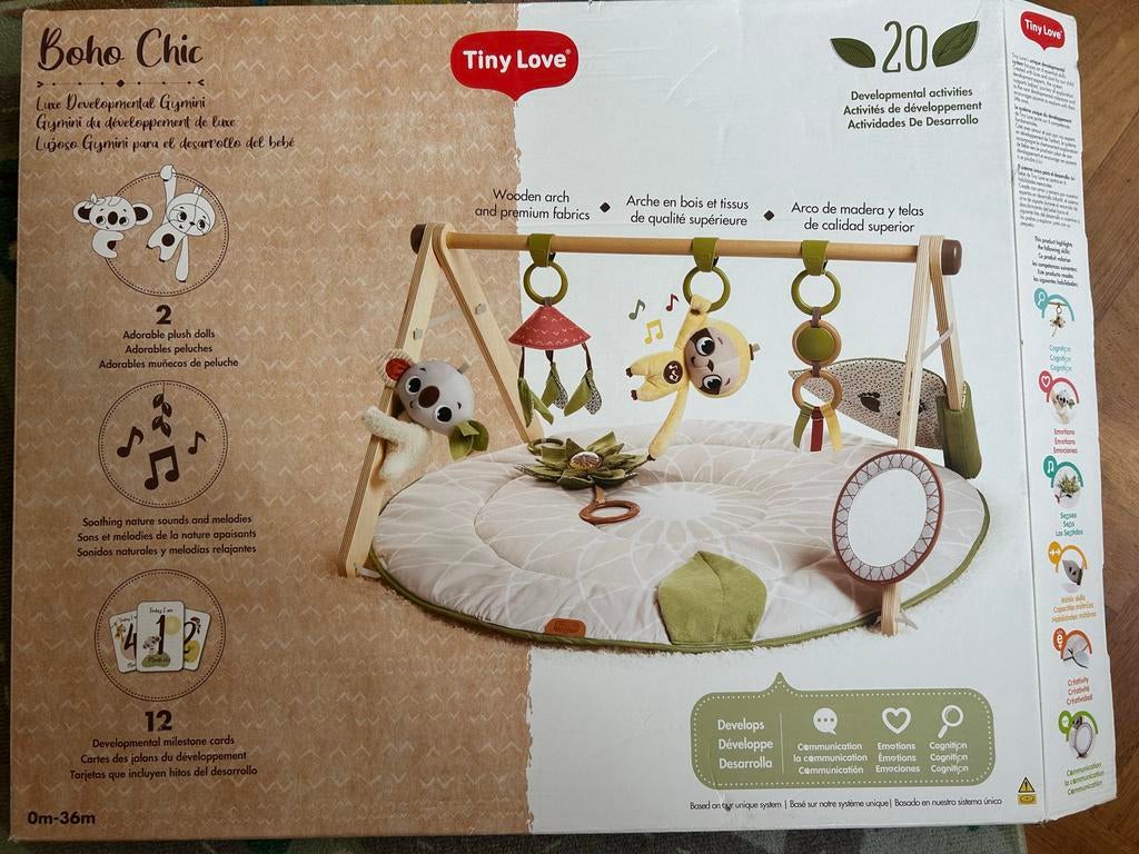 Tiny Love Boho Chic Babygym met speelkleed en speeltjes, Ophalen of Verzenden, Zo goed als nieuw, Babygym, Met geluid