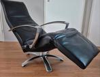 Brainbuilder Jori relax mono move design fauteuil zwart leer, Ophalen, Gebruikt, 75 tot 100 cm, Prominent gelderhof meubel zorg stijl