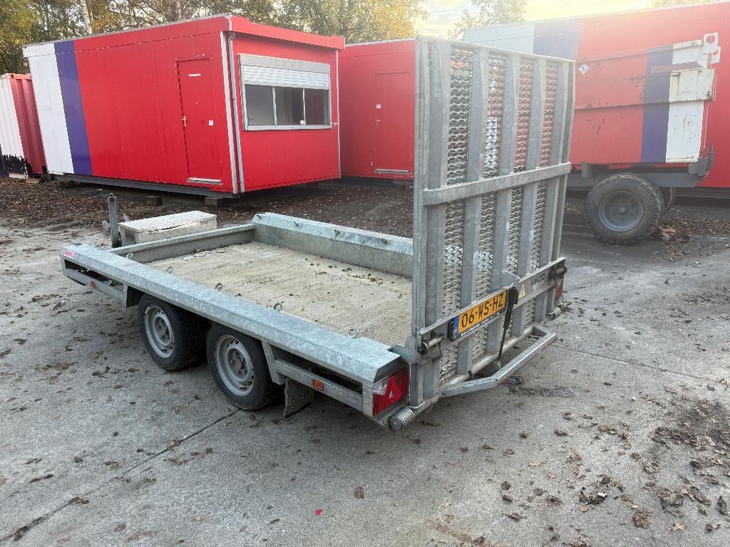 Hulco machinetransporter aanhanger aanhangwagen S1, Ophalen of Verzenden, Zo goed als nieuw