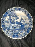 Antiek Delfts Blauw Wandbord - De Aardappeleters, Ophalen of Verzenden