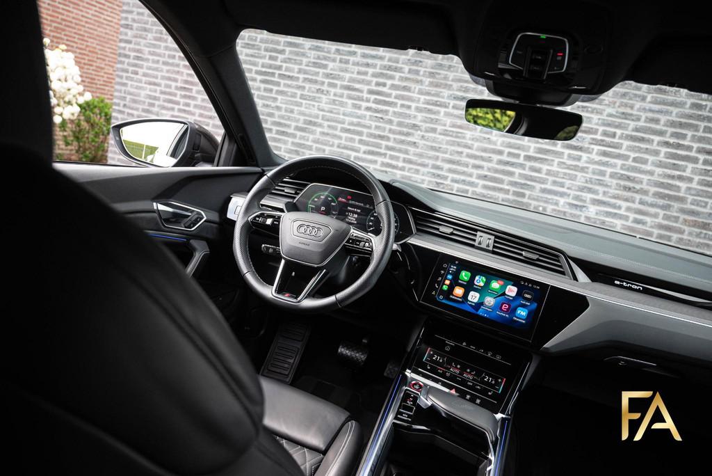 Audi e-tron Sportback S quattro 95 kWh 504PK|Panodak|Ruitled, Auto's, Automaat, 368 km, Leder, Vierwielaandrijving
