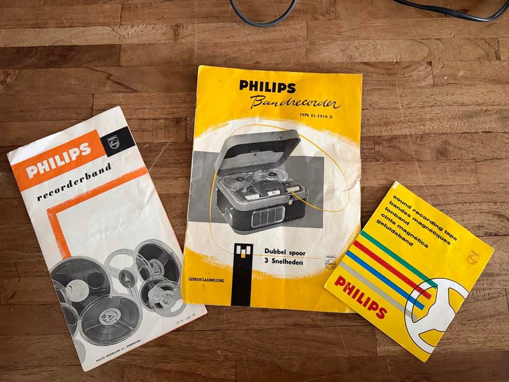 Vintage Philips Bandrecorder EL3516 - Prijsverlaging!, Ophalen, Bandrecorder