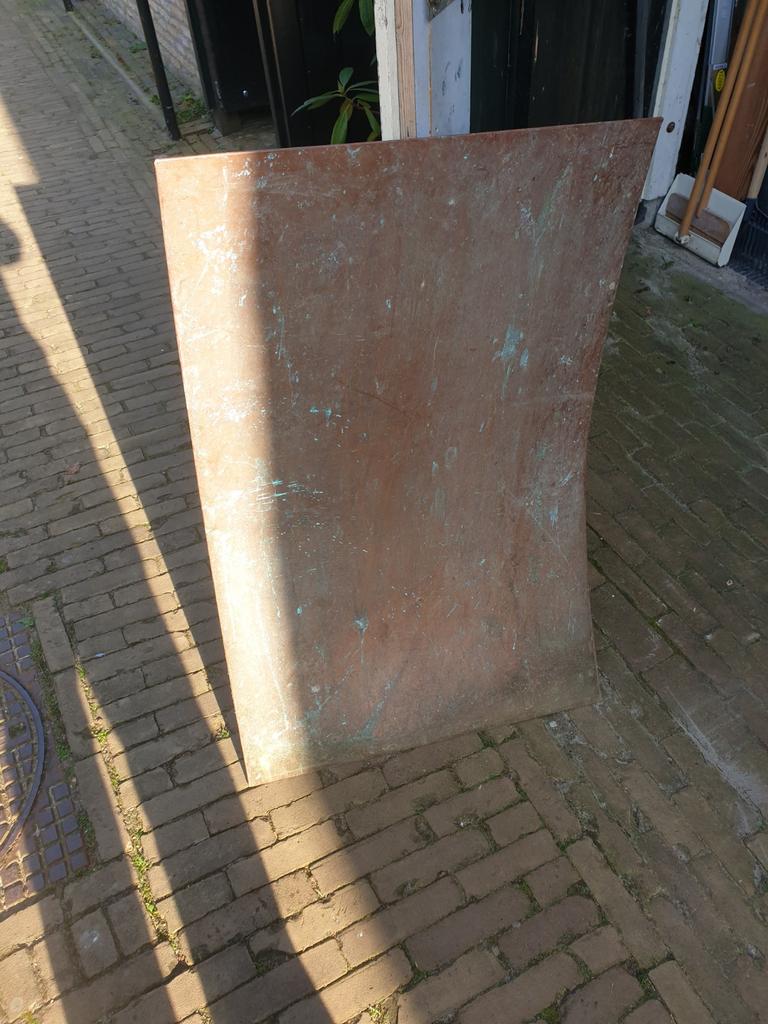 Koperen plaat ca. 100 x 65 cm, Ophalen, Zo goed als nieuw, Overige materialen, Minder dan 20 mm