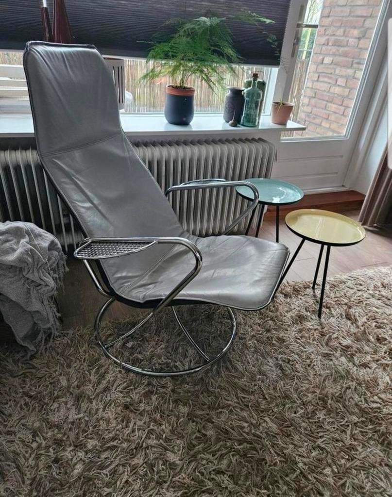 Tord bjorklund Eken fauteuil, Ophalen, Leer, Minder dan 50 cm