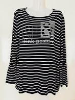 Bonita gestreepte top maat 46/48[vj], Kleding | Dames, Grote Maten, Ophalen of Verzenden, Zo goed als nieuw, Zwart, Shirt of Top