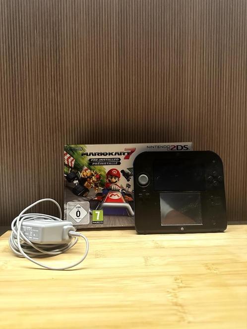 Nintendo 2DS inc diverse Games, Spelcomputers en Games, Spelcomputers | Nintendo 2DS en 3DS, Zo goed als nieuw, 2DS, Zwart, Met games