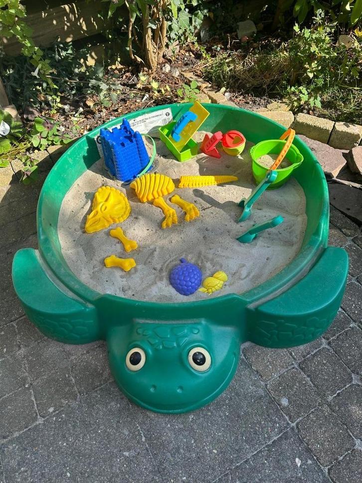 Little Tikes schildpad zandbak, ook als zwembadje gebruikt, Kinderen en Baby's, Speelgoed | Buiten | Zandbakken, Gebruikt, Ophalen